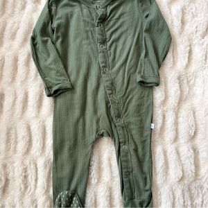 Posh Peanut Olive Footie (Snap Closure)